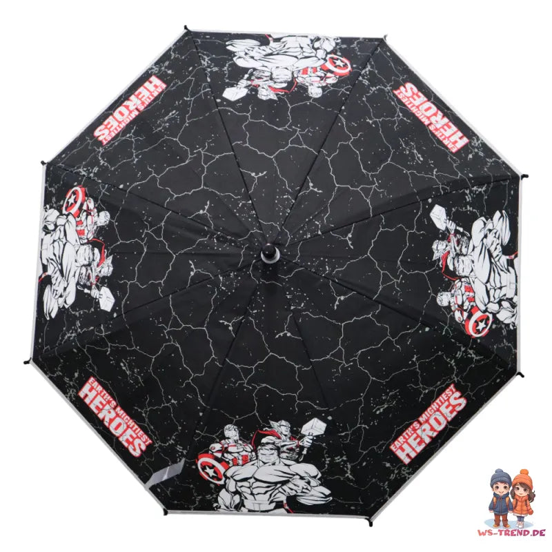 Marvel Avengers Hulk Kinder Regenschirm Stabregenschirm Schirm D 80 cm - WS-Trend.de