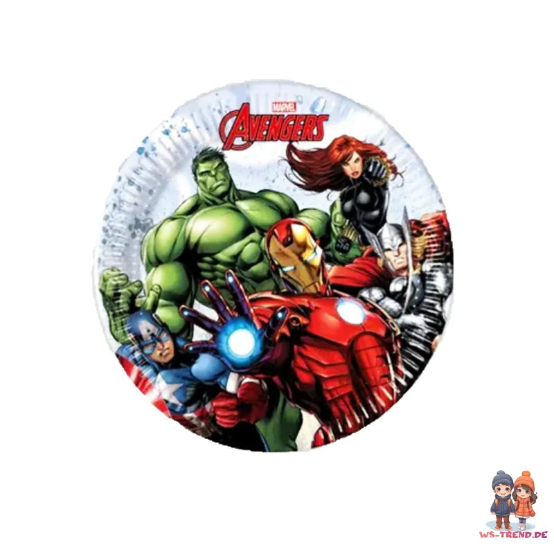 Marvel Avengers Partyset Deko Set 36tlg. - WS-Trend.de Geburtstag 36tlg.Geschirr Kindergeburtstag