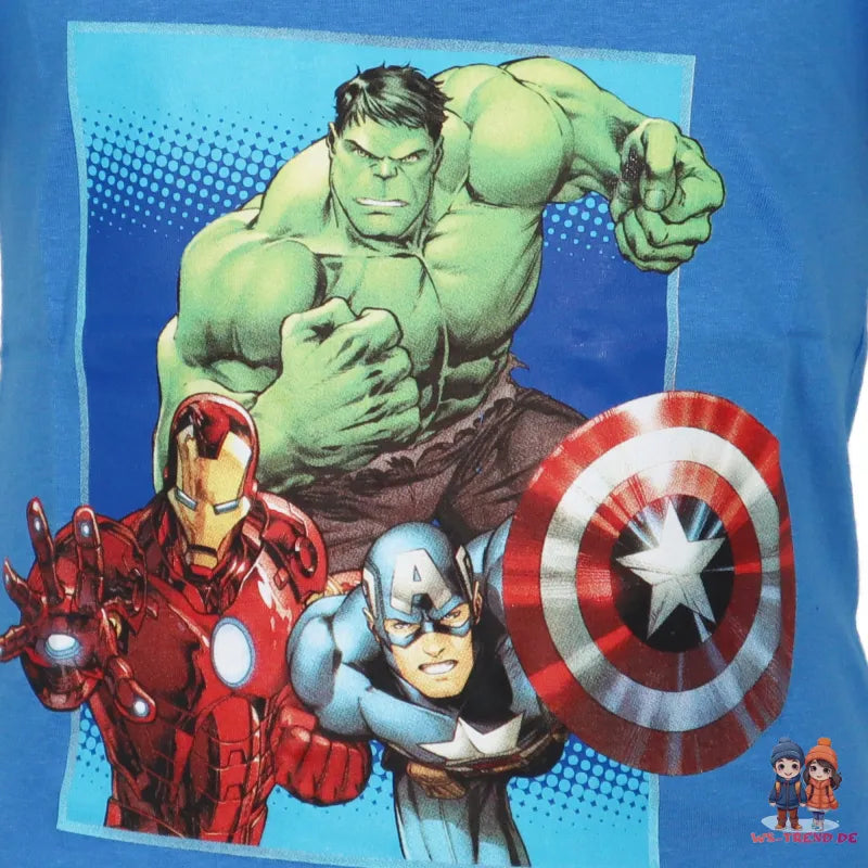 Marvel Avengers Kinder Jungen T Shirt kurzarm WS Trend.de 98 bis 128 Baumwolle