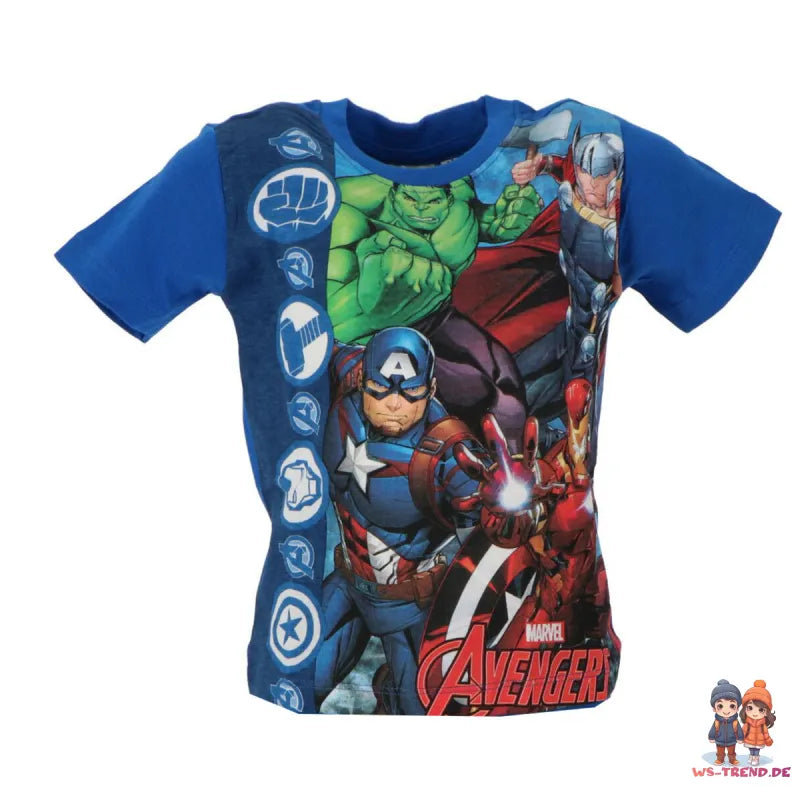 Marvel Avengers Sommerset Shorts plus T-Shirt - WS-Trend.de Gr. 98 bis 128 100% Baumwolle