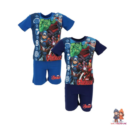 Marvel Avengers Sommerset Shorts plus T-Shirt - WS-Trend.de Gr. 98 bis 128 100% Baumwolle