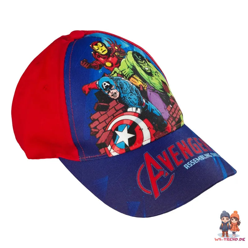 Marvel Avengers Hulk Iron Man Jungen Basecap Baseball Kappe Mütze - WS-Trend.de Gr. 52 - 54