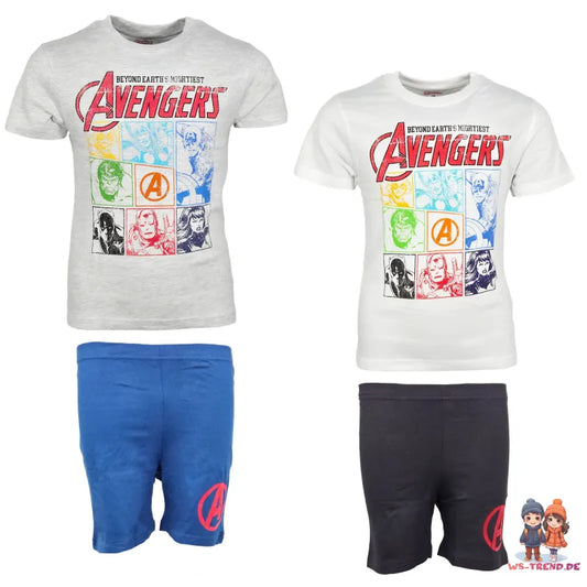Marvel Avengers Kinder Jugend Schlafanzug Pyjama (Kopie) - WS-Trend.de kurz Shirt Shorts Gr. 98-128