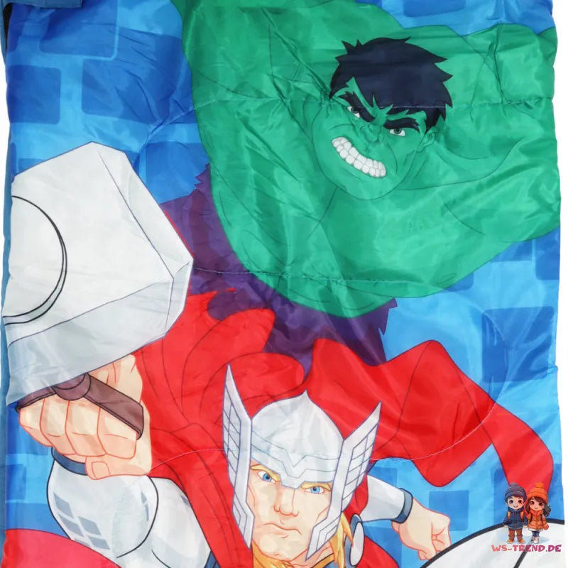 Marvel Avengers Hulk Kinder Schlafsack Sleepingbag 70x140 cm - WS-Trend.de