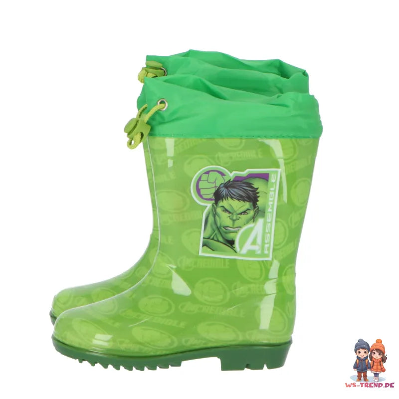 Marvel Avengers HULK Kinder Jugend Stiefel Gummistiefel Regenstiefel - WS-Trend.de 26-34