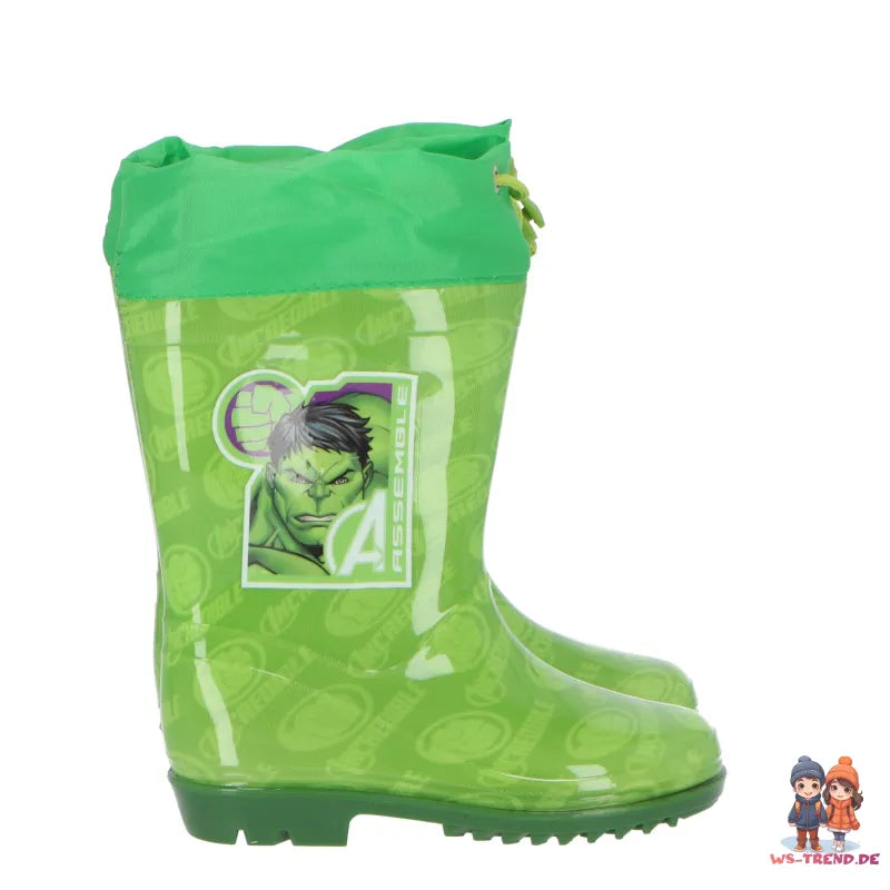 Marvel Avengers HULK Kinder Jugend Stiefel Gummistiefel Regenstiefel - WS-Trend.de 26-34