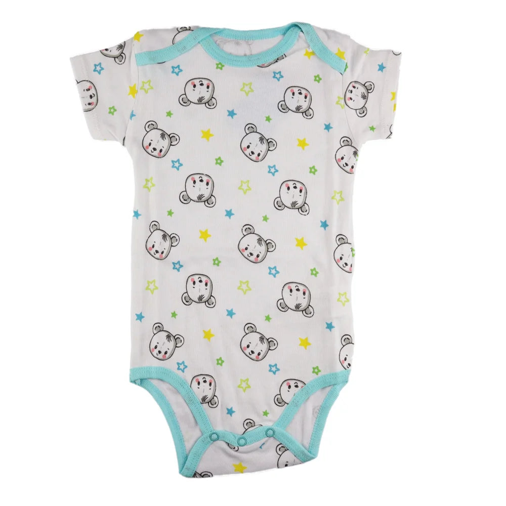 Baby 2er Pack kurzarm Body Strampler Jungen - WS-Trend.de Schlafanzug Gr. 68 - 92 kleiner Hai Bärchen