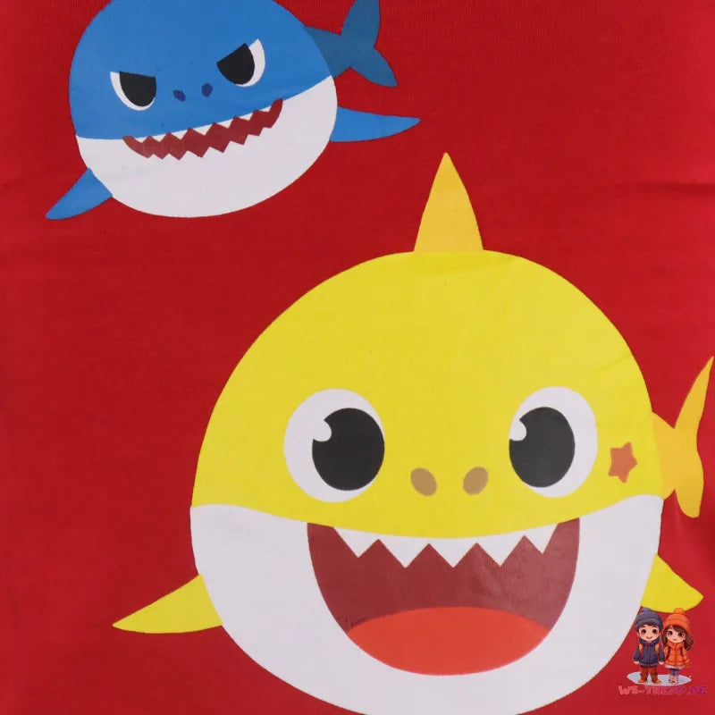 Baby Shark Hai Kinder Langarmshirt - WS-Trend.de Jungen langarm Shirt 92-116 100% Baumwolle
