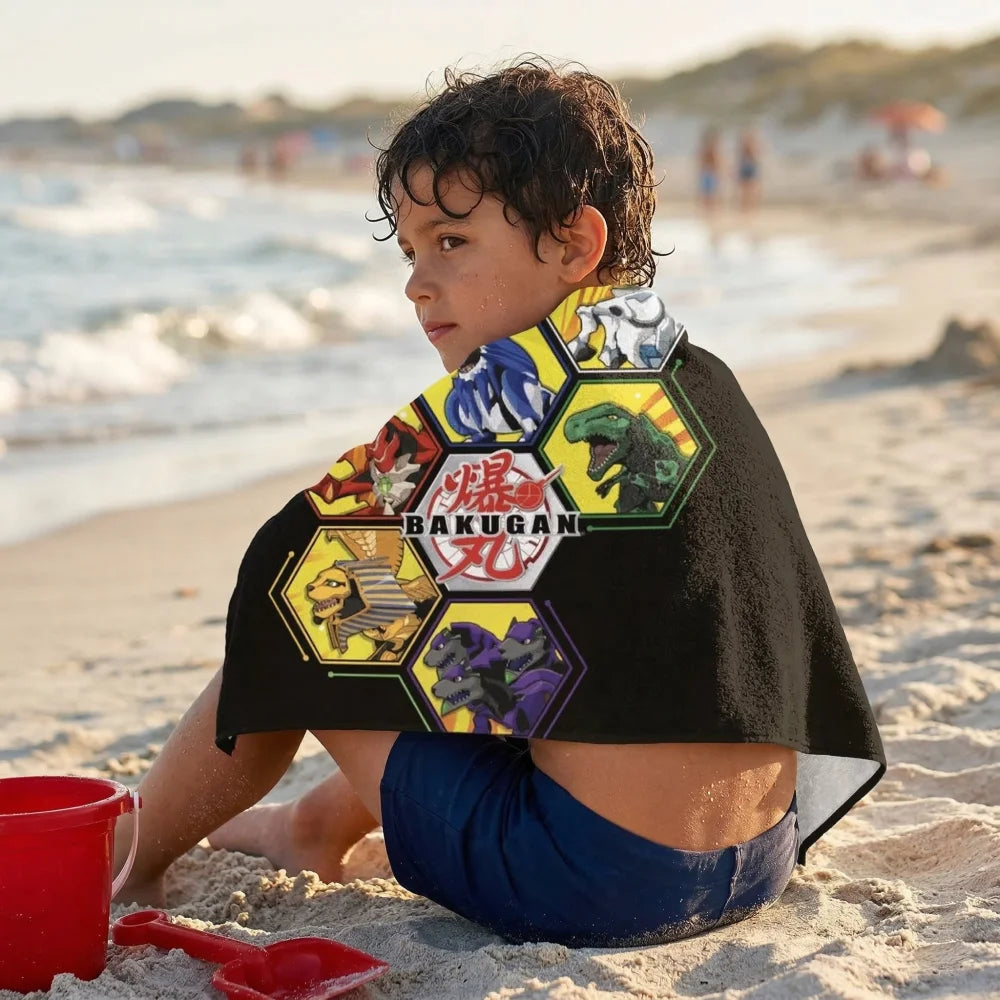 Anime Bakugan - Handtuch Badehandtuch Badetuch XXL Strandtuch 70x140 - WS-Trend.de