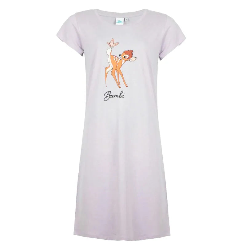 Disney Bambi Damen kurzarm Schlafshirt Nachthemd - WS-Trend.de XS-XL Baumwolle NEU
