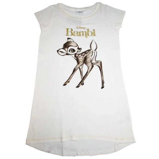 Disney Bambi Damen kurzarm Schlafshirt Nachthemd - WS-Trend.de S-XL 100% Baumwolle