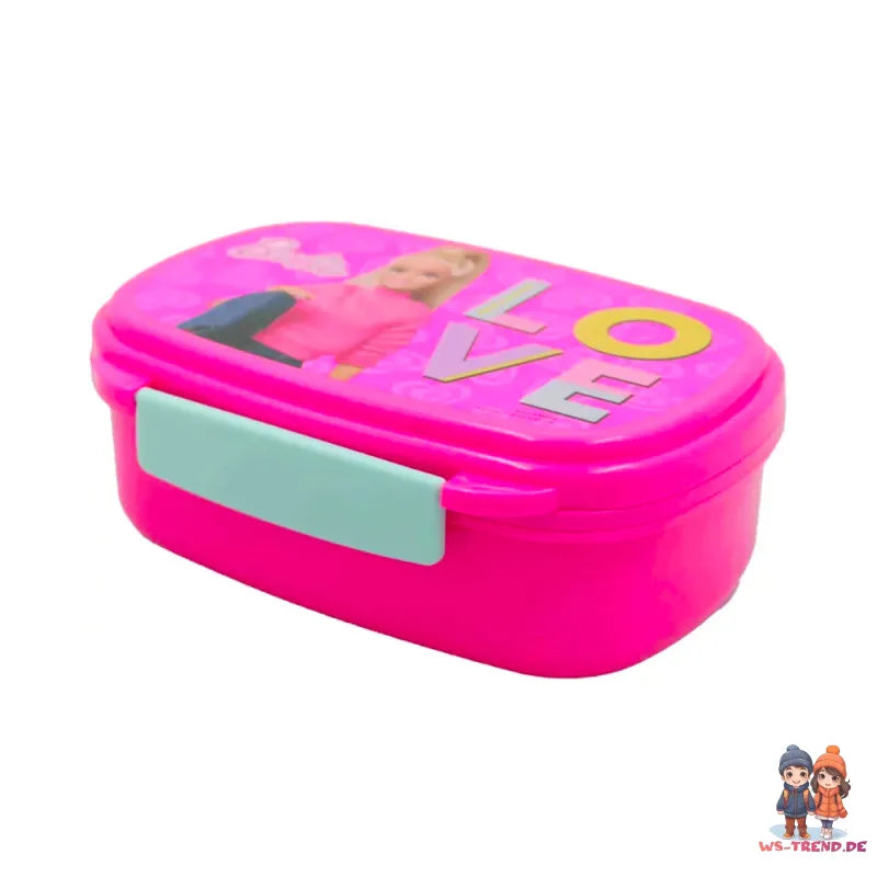 Barbie and Friends 4 tlg Kinder Set Brotdose Aluminium Trinkflasche Besteck - WS-Trend.de