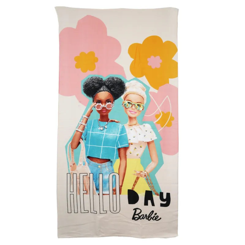 Barbie and Friend Mikrofaser Strandtuch Badetuch 70x140 cm - WS-Trend.de Duschtuch XL