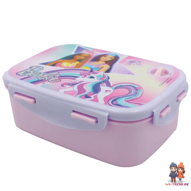 Barbie and Friends 2 tlg Kinder Set Brotdose Trinkbecher 260 ml - WS-Trend.de