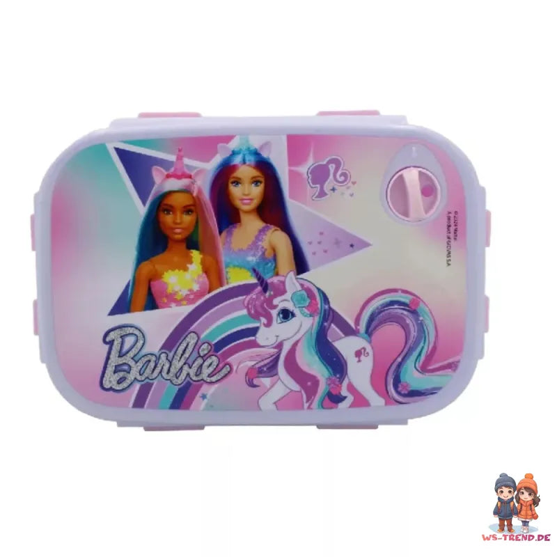 Barbie and Friends 2 tlg Kinder Set Brotdose Trinkbecher 260 ml - WS-Trend.de
