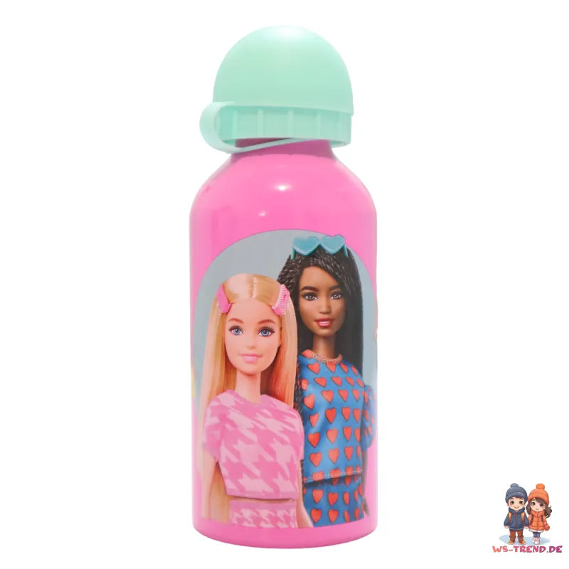 Barbie Kinder Sport Wasserflasche Trinkflasche Flasche Trinkhalm Griff 500 ml WS Trend.de