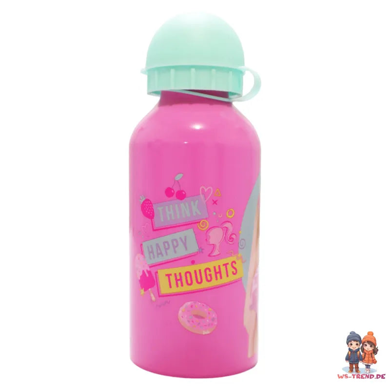 Barbie Kinder Sport Wasserflasche Trinkflasche Flasche Trinkhalm Griff 500 ml WS Trend.de
