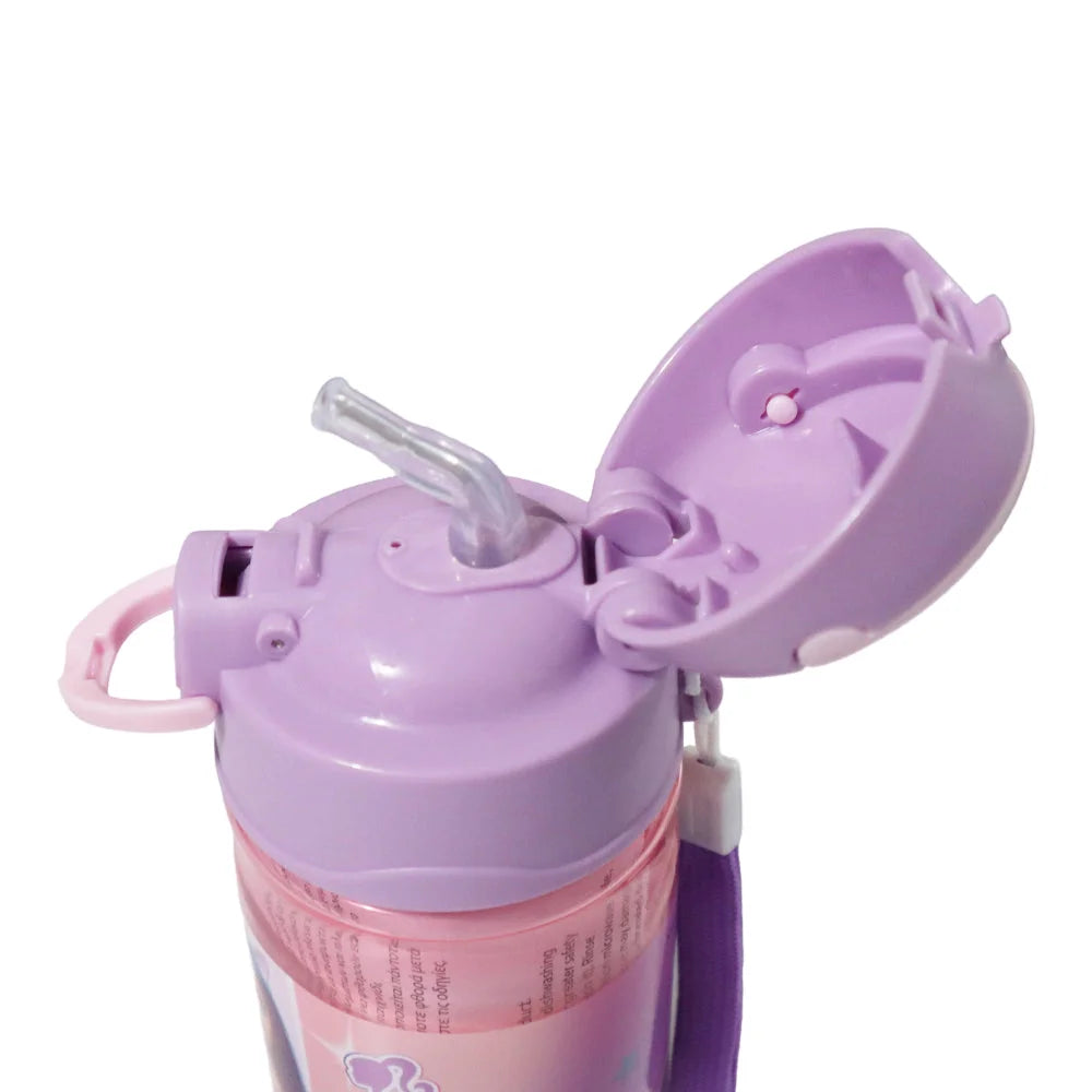 Barbie Kinder Sport Wasserflasche Trinkflasche Flasche Trinkhalm Griff 350 ml - WS-Trend.de