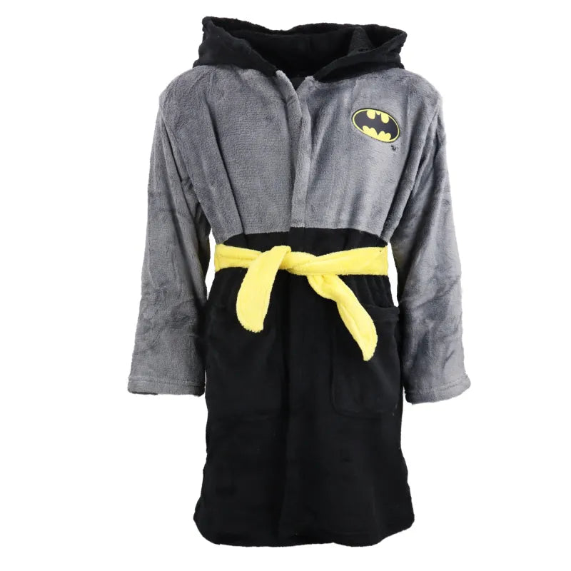 DC Comics Batman Kinder Hausmantel Bademantel mit Kapuze WS Trend.de Gr. 98 128 Fleece