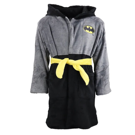 DC Comics Batman Kinder Hausmantel Bademantel mit Kapuze WS Trend.de Gr. 98 128 Fleece