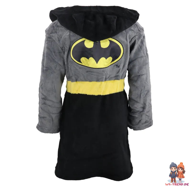 DC Comics Batman Kinder Hausmantel Bademantel mit Kapuze WS Trend.de Gr. 98 128 Fleece