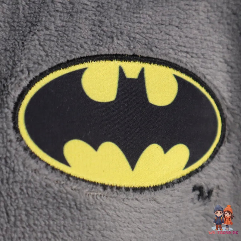 DC Comics Batman Kinder Hausmantel Bademantel mit Kapuze WS Trend.de Gr. 98 128 Fleece