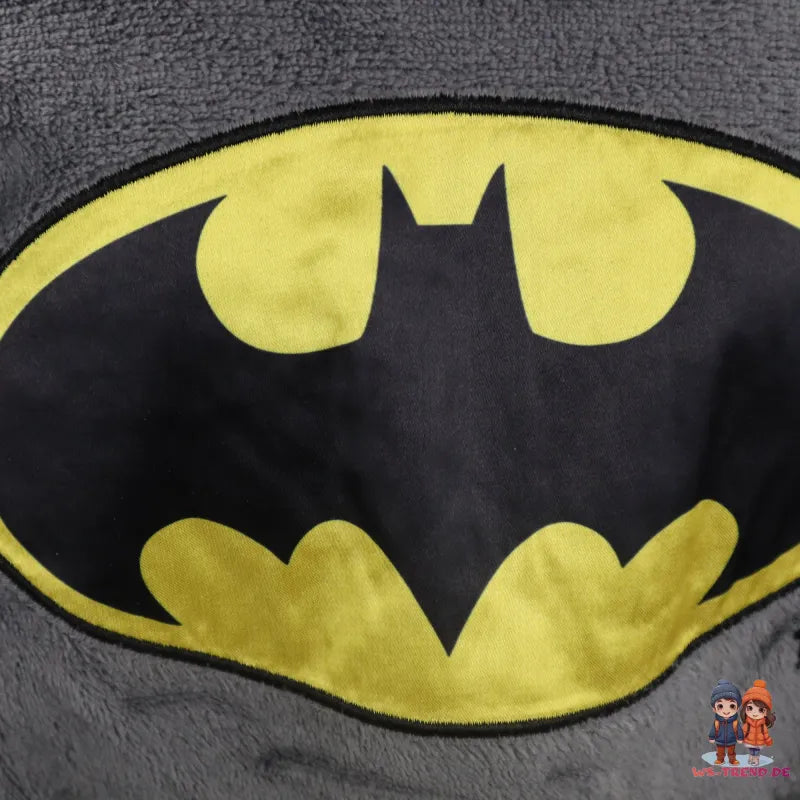 DC Comics Batman Kinder Hausmantel Bademantel mit Kapuze WS Trend.de Gr. 98 128 Fleece