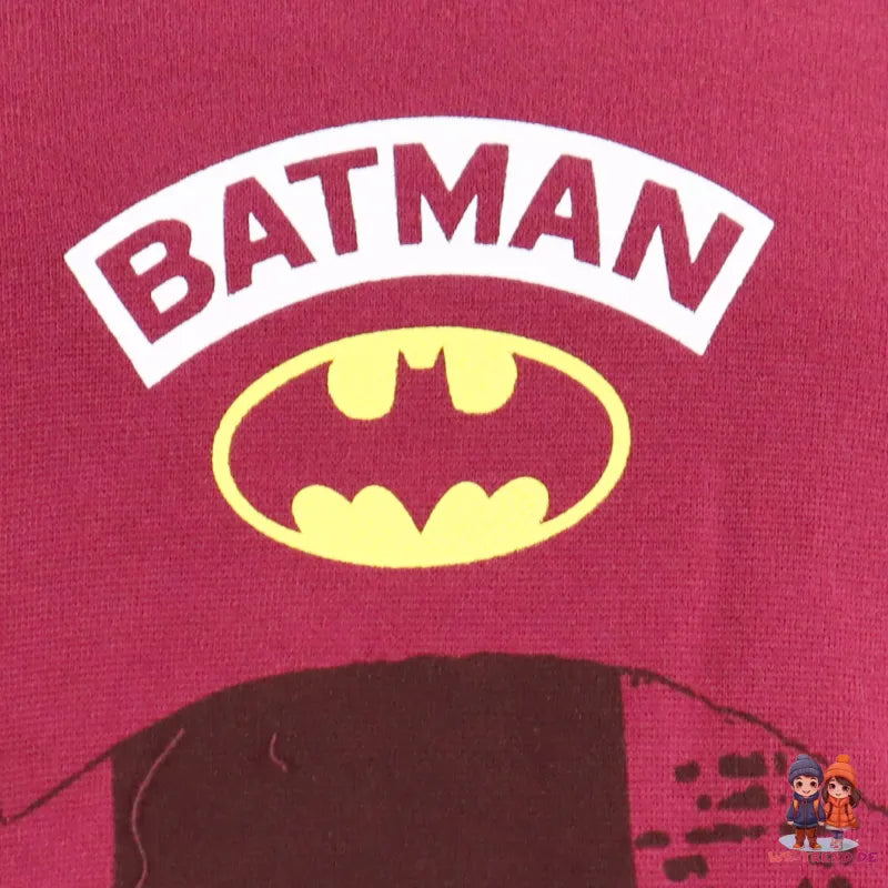 DC Comics Batman Kinder Hoodie Kapuzenpullover - WS-Trend.de Pulli 104-140 Schwarz Rot