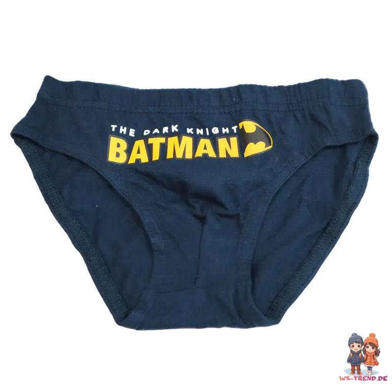 DC Comics Batman 3er Pack Slips Kinder Jungen Unterwäsche - WS-Trend.de 100% Baumwolle