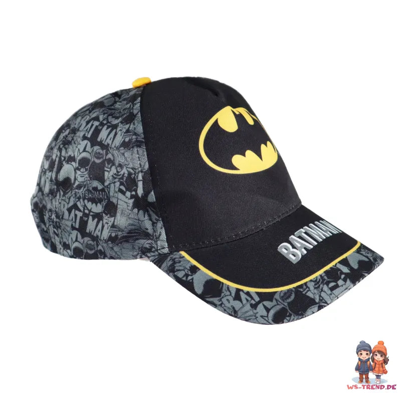 DC Comics Batman Classic Kinder Baseball Kappe WS Trend.de Jungen Basecap Mütze Hut 54 56