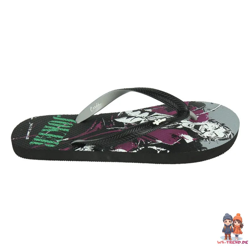 DC Comics Joker Zehentrenner Sandalen - WS-Trend.de Batman Badeschuhe Latschen 40 bis 44