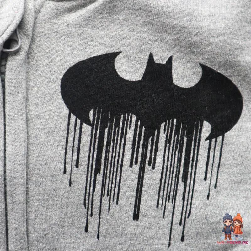 Batman Kinder Hoodie Kapuzenpullover - WS-Trend.de DC Comics Hoddie Pulli 104-134 Grau