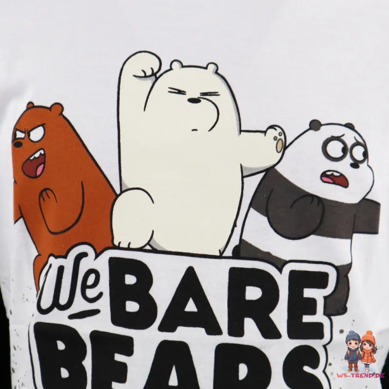 We Bare Bears – Bären wie wir Jugend kurzarm T Shirt WS Trend.de 134 164 Baumwolle