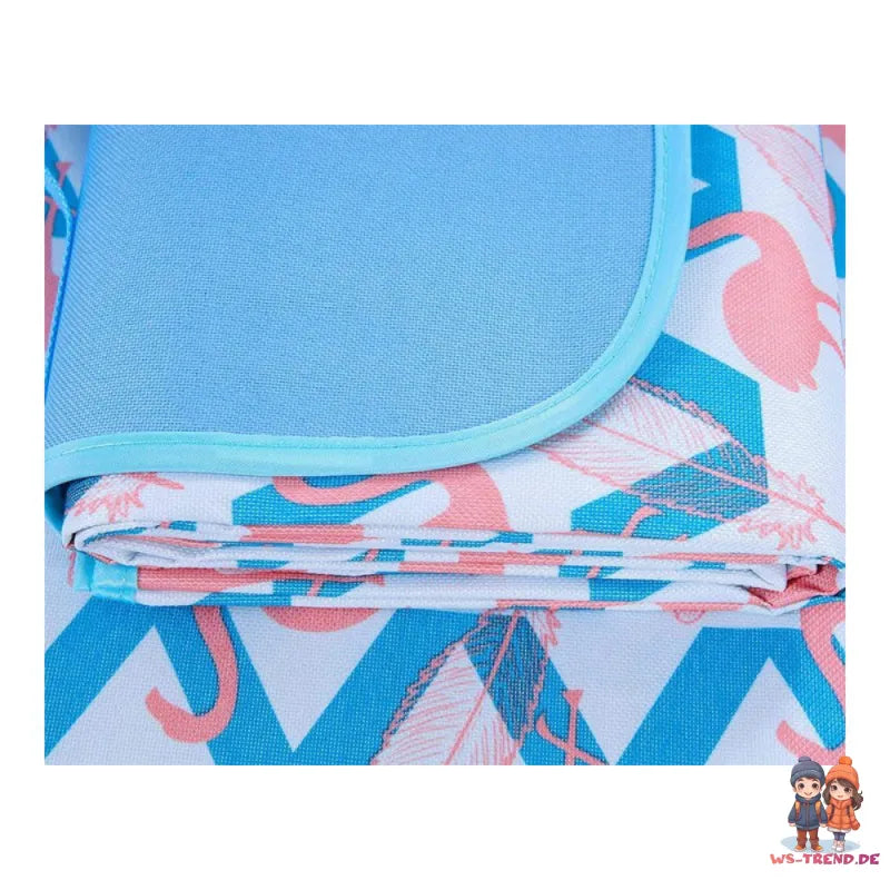 Picknick Decke Stranddecke ungefaltet 145x200 cm gefaltet mit Tragegriff 20x30 - WS-Trend.de