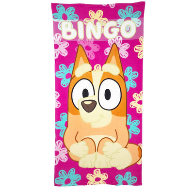 Kinderserie Bluey Bingo Kinder Strandtuch Handtuch Badetuch 70 x 140 cm - WS-Trend.de