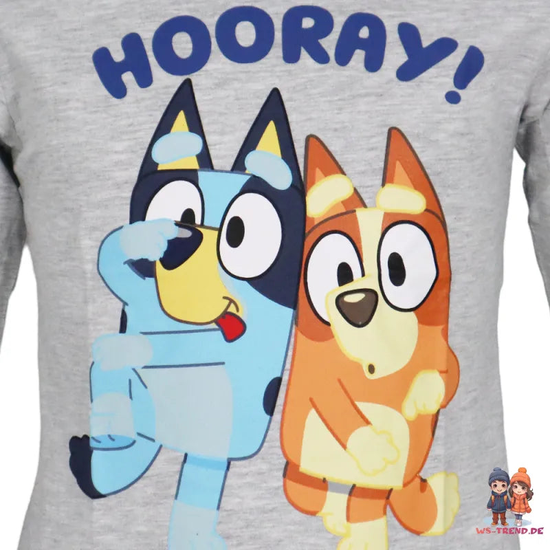 Bluey Bingo Kinder Langarmshirt langarm Shirt - WS-Trend.de Gr. 92-116 Baumwolle