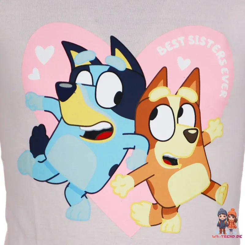 Bluey Bingo Kinder Langarmshirt langarm Shirt - WS-Trend.de Gr. 92-116 Baumwolle