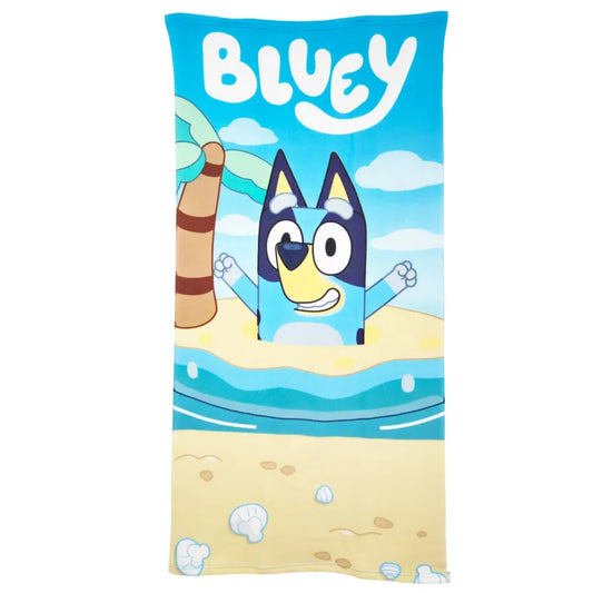 Kinderserie Bluey Kinder Strandtuch Handtuch Badetuch 70 x 140 cm - WS-Trend.de