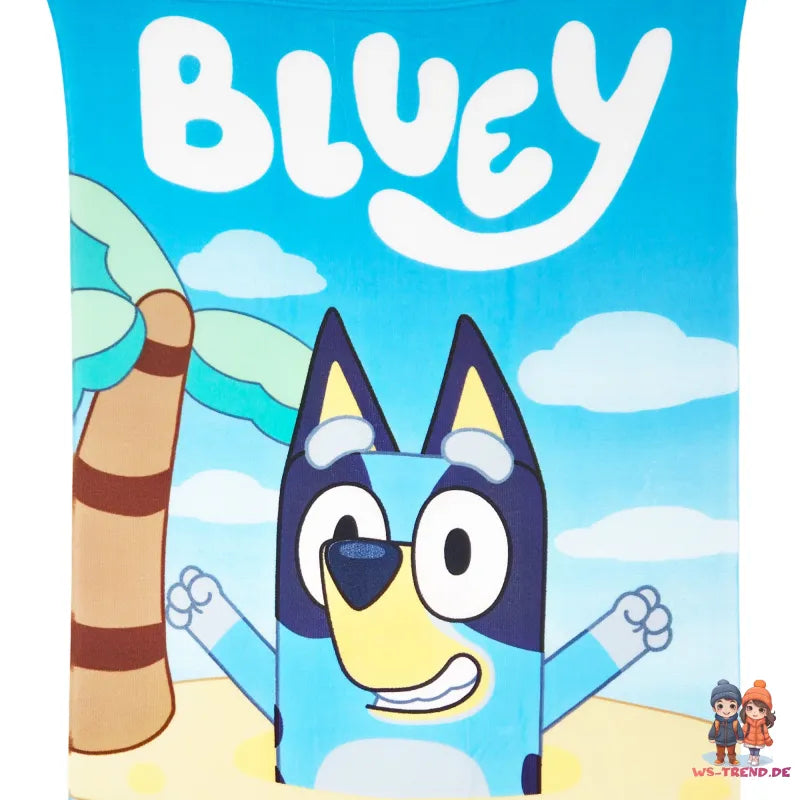 Kinderserie Bluey Kinder Strandtuch Handtuch Badetuch 70 x 140 cm - WS-Trend.de