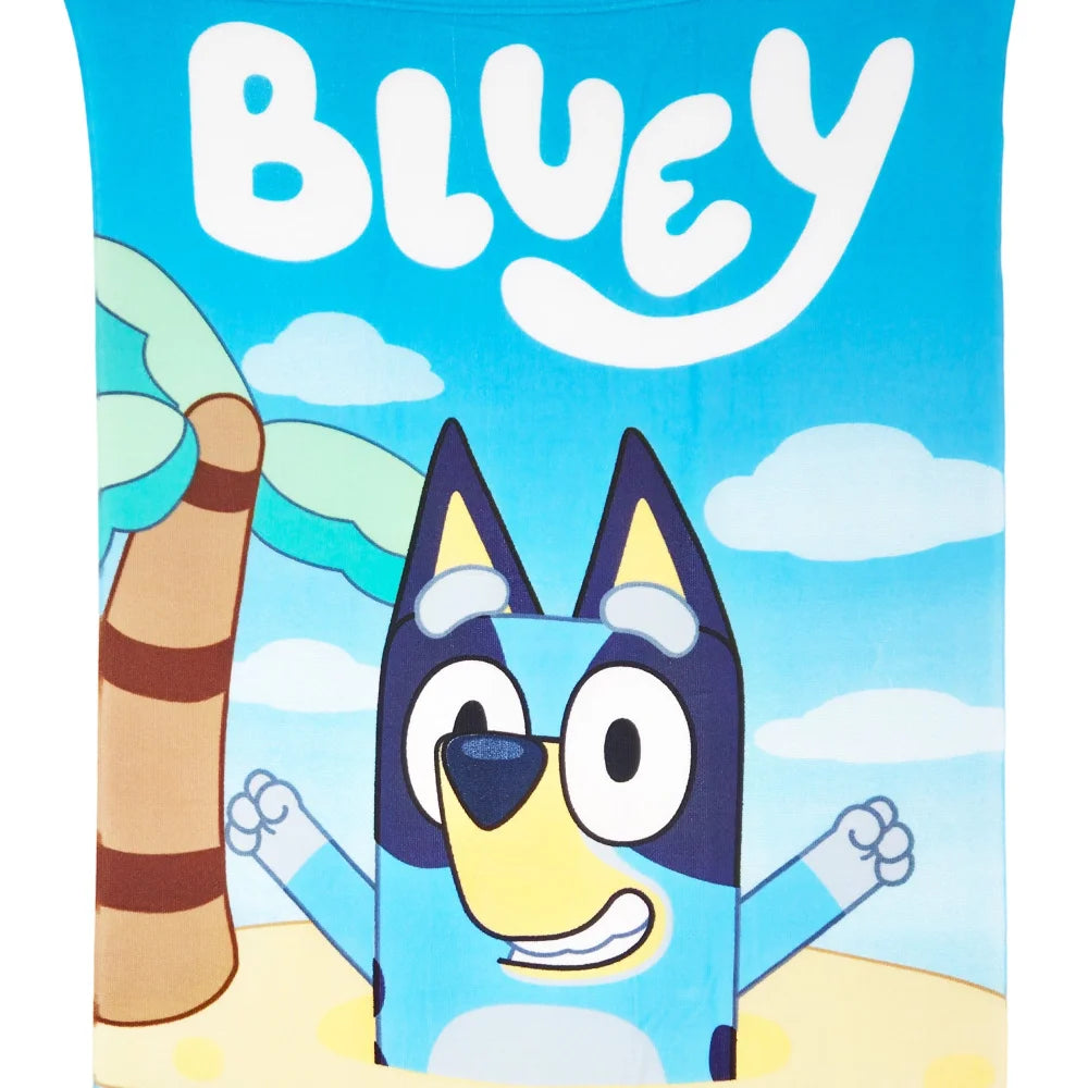 Kinderserie Bluey Kinder Strandtuch Handtuch Badetuch 70 x 140 cm - WS-Trend.de