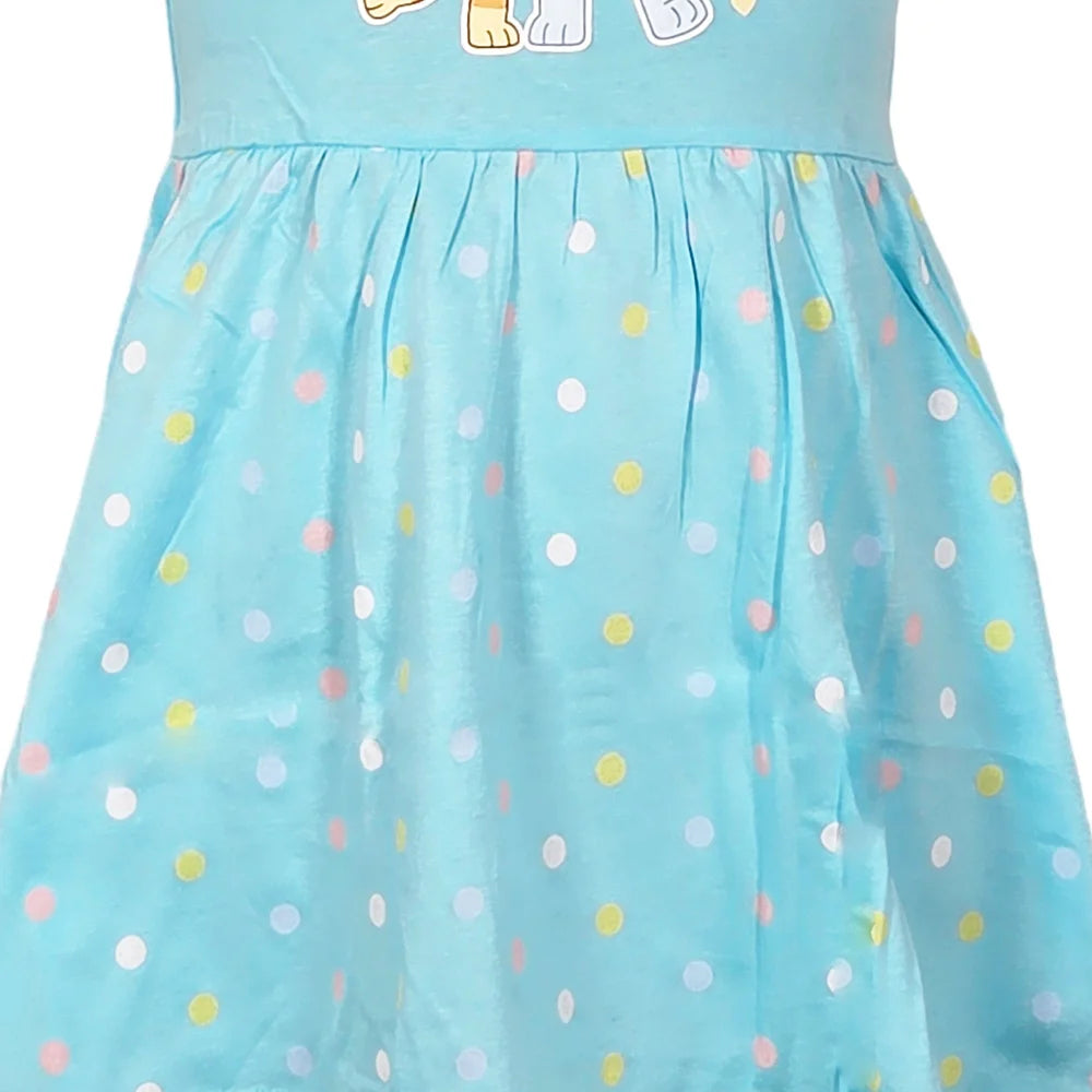 Bluey Bingo Kinder Mädchen kurzarm Kleid Sommerkleid - WS-Trend.de 92-116 Baumwolle