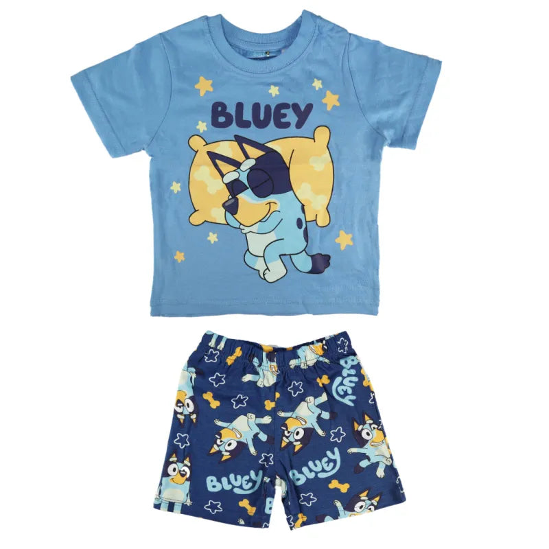 Bluey Jungen Kinder Pyjama Schlafanzug Shirt Shorts - WS-Trend.de Gr. 92 bis 116 Baumwolle