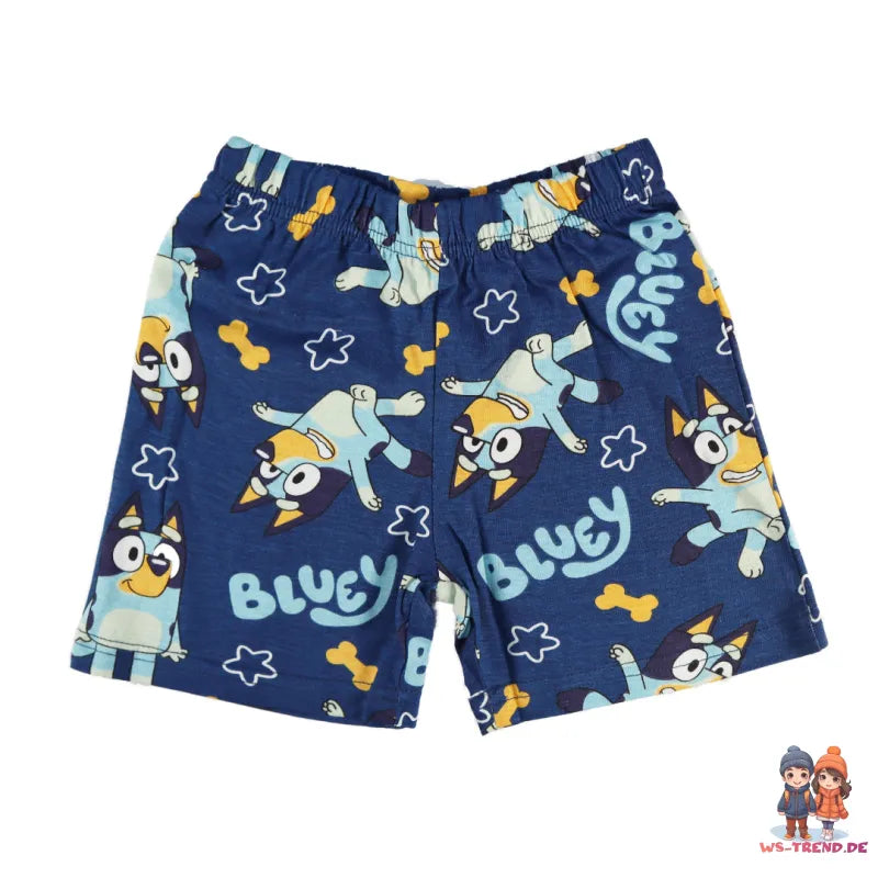 Bluey Jungen Kinder Pyjama Schlafanzug Shirt Shorts - WS-Trend.de Gr. 92 bis 116 Baumwolle