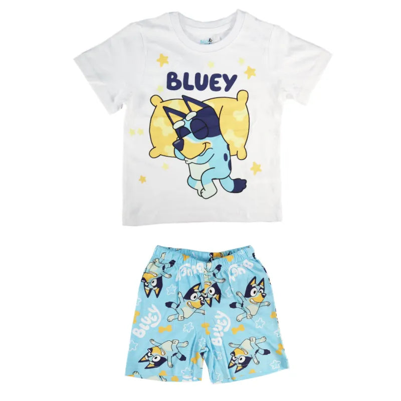Bluey Jungen Kinder Pyjama Schlafanzug Shirt Shorts - WS-Trend.de Gr. 92 bis 116 Baumwolle