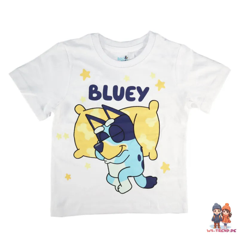 Bluey Jungen Kinder Pyjama Schlafanzug Shirt Shorts - WS-Trend.de Gr. 92 bis 116 Baumwolle