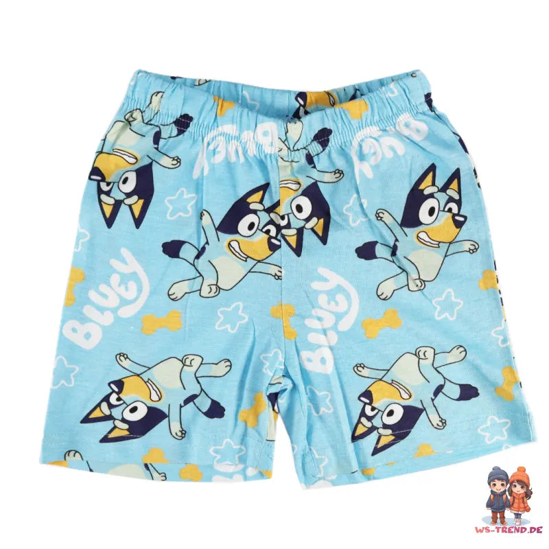 Bluey Jungen Kinder Pyjama Schlafanzug Shirt Shorts - WS-Trend.de Gr. 92 bis 116 Baumwolle