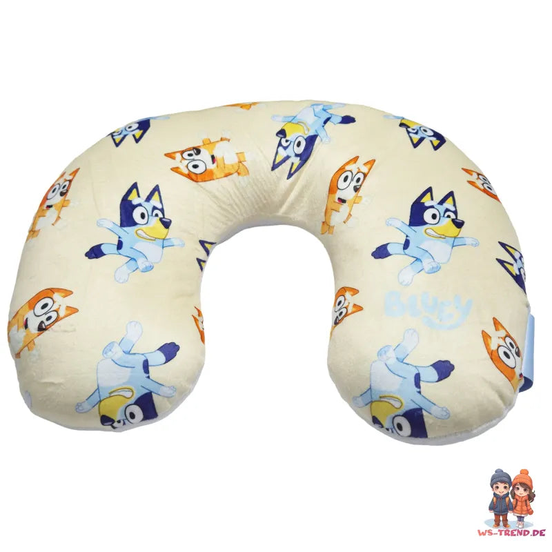 Bluey und Bingo Kinder Reisekissen Nackenkissen Auto Flugzeug WS Trend.de