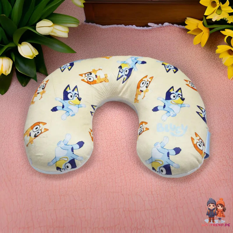 Bluey und Bingo Kinder Reisekissen Nackenkissen Auto Flugzeug WS Trend.de