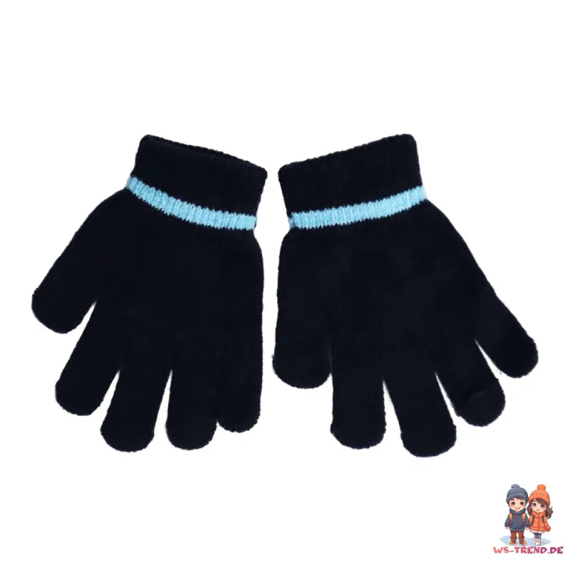 Bluey Kinder Herbst Wintermütze Bommelmütze plus Handschuhe - WS-Trend.de