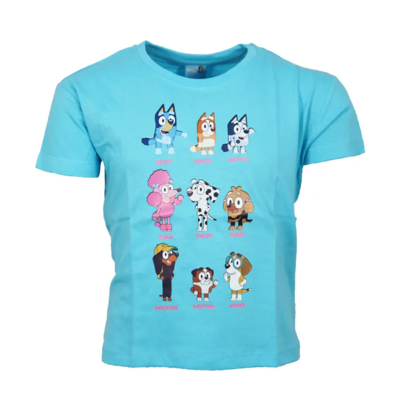 Bluey Bingo Kinder Mädchen kurzarm T-Shirt Shirt - WS-Trend.de Größe 92 bis 116 Baumwolle
